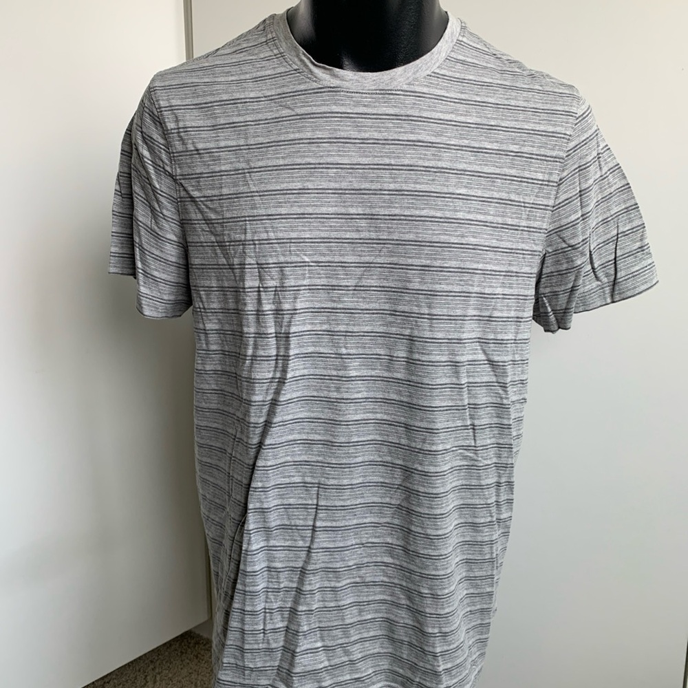 Michael Kors gray striped size Large T-shirt